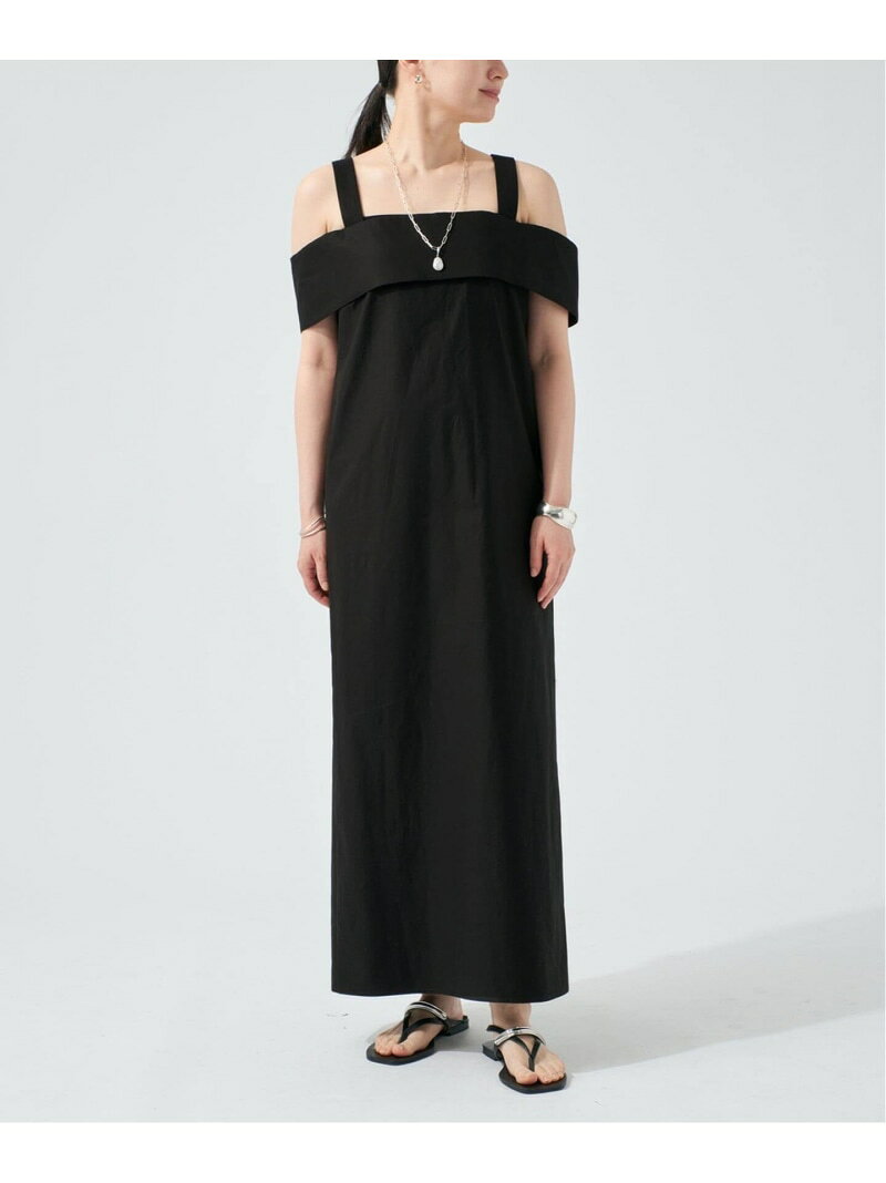 樂天商城 - 《予約》cotton back satin ワンピース VERMEIL par iena ヴェルメイユ パー イエナ ワンピース・ドレス ワンピース ブラウン ブラック【先行予約】*【送料無料】[Rakuten Fashion]