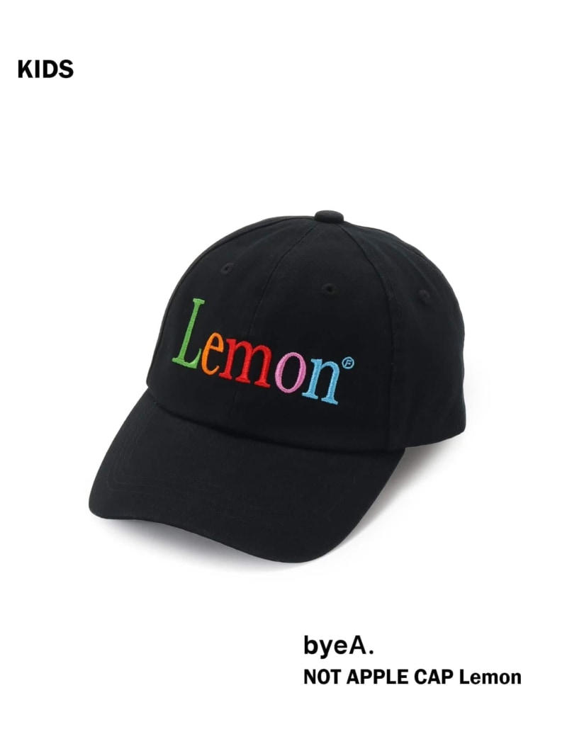 樂天商城 - 【byeA. / バイエー】NOT APPLE CAP (LEMON)kids (-54cm) IENA ENFANT イエナ　アンファン マタニティウェア・ベビー用品 その他のベビーグッズ ブラック ホワイト【送料無料】[Rakuten Fashion]