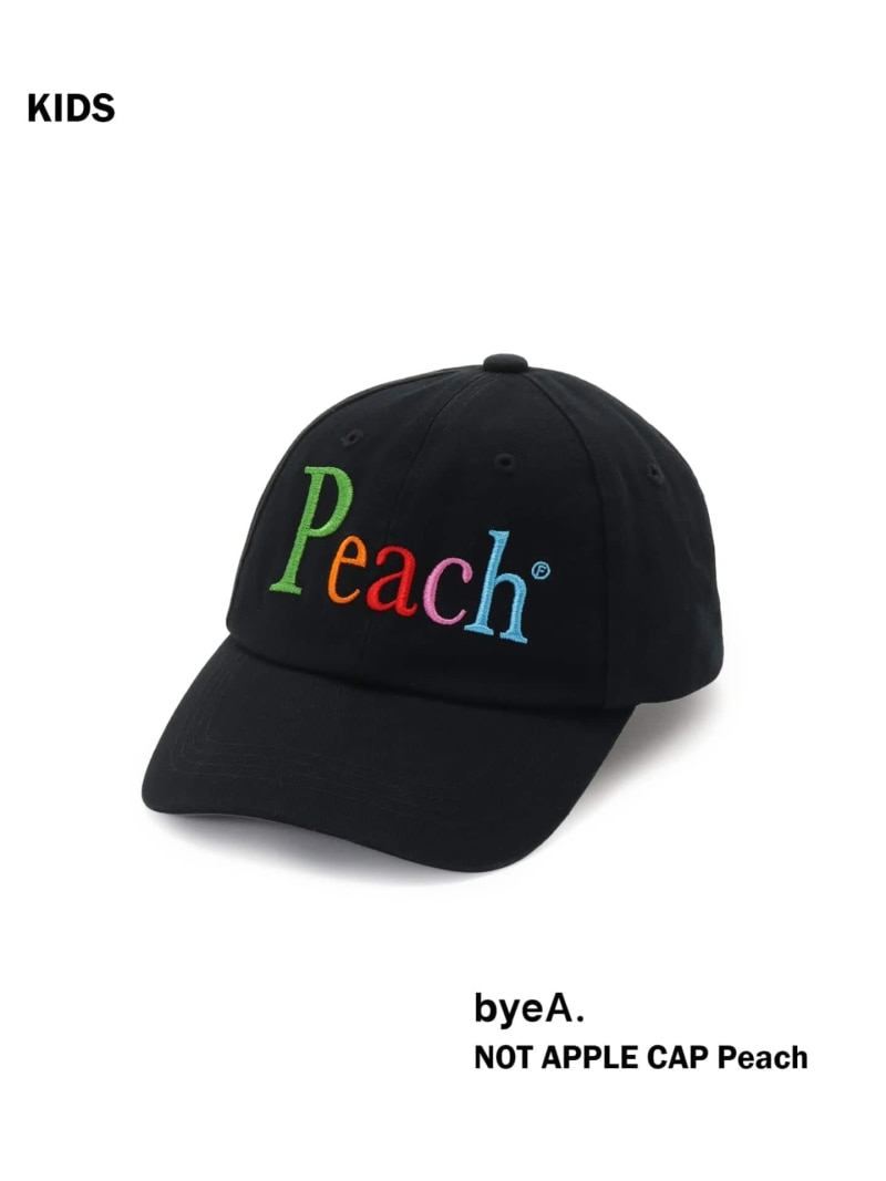 Rakuten - 【byeA. / バイエー】NOT APPLE CAP (PEACH)kids (-54cm) IENA ENFANT イエナ　アンファン マタニティウェア・ベビー用品 その他のベビーグッズ ホワイト ブラック【送料無料】[Rakuten Fashion]