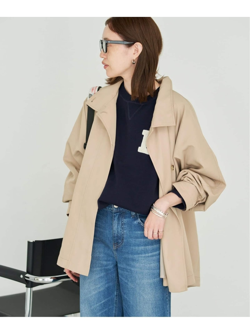 樂天商城 - 《WEB限定/追加予約》撥水テントラインコート SLOBE IENA スローブ イエナ ジャケット・アウター ブルゾン・ジャンパー ベージュ ネイビー【先行予約】*【送料無料】[Rakuten Fashion]