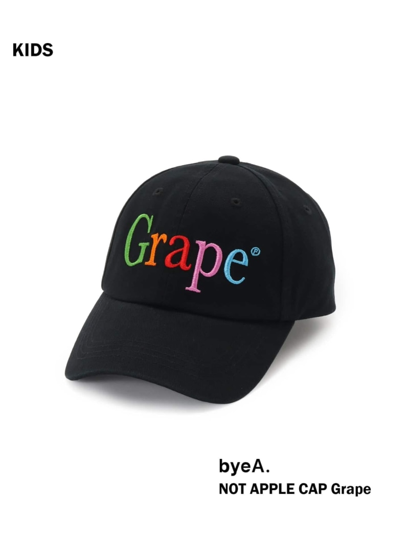樂天商城 - 【byeA. / バイエー】 NOT APPLE CAP (GRAPE)kids (-54cm) IENA ENFANT イエナ　アンファン マタニティウェア・ベビー用品 その他のベビーグッズ ホワイト ブラック【送料無料】[Rakuten Fashion]