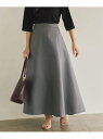 ダブルサテンスカート VERMEIL par iena ヴェルメイユ パー イエナ スカート ロング・マキシスカート ネイビー グレー ベージュ【送料無料】[R...