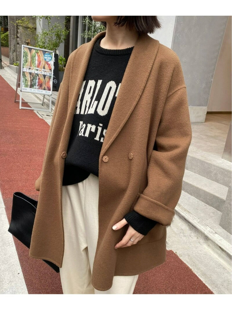 楽天市場】slobe iena hamiltonダブルフェイスウールショートコートの通販