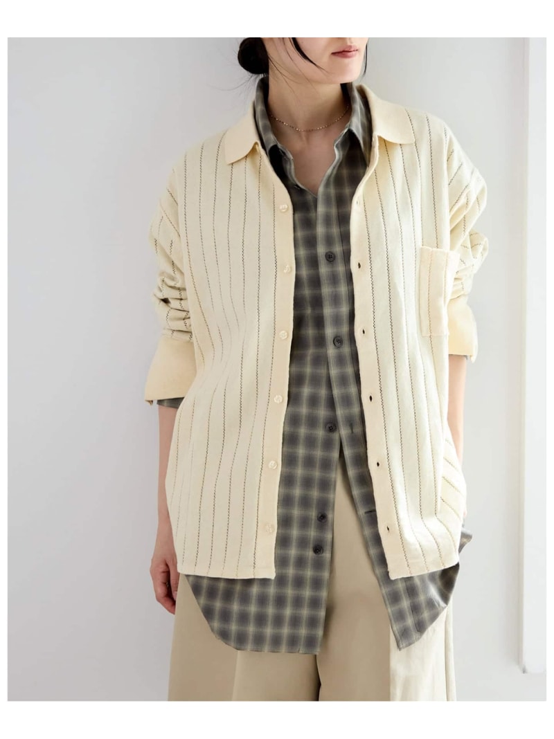 樂天商城 - WANDERUNG/ワンデルング cotton cashmere knit SH ニット WRKNN-005-01 IENA イエナ トップス ニット ベージュ【送料無料】[Rakuten Fashion]