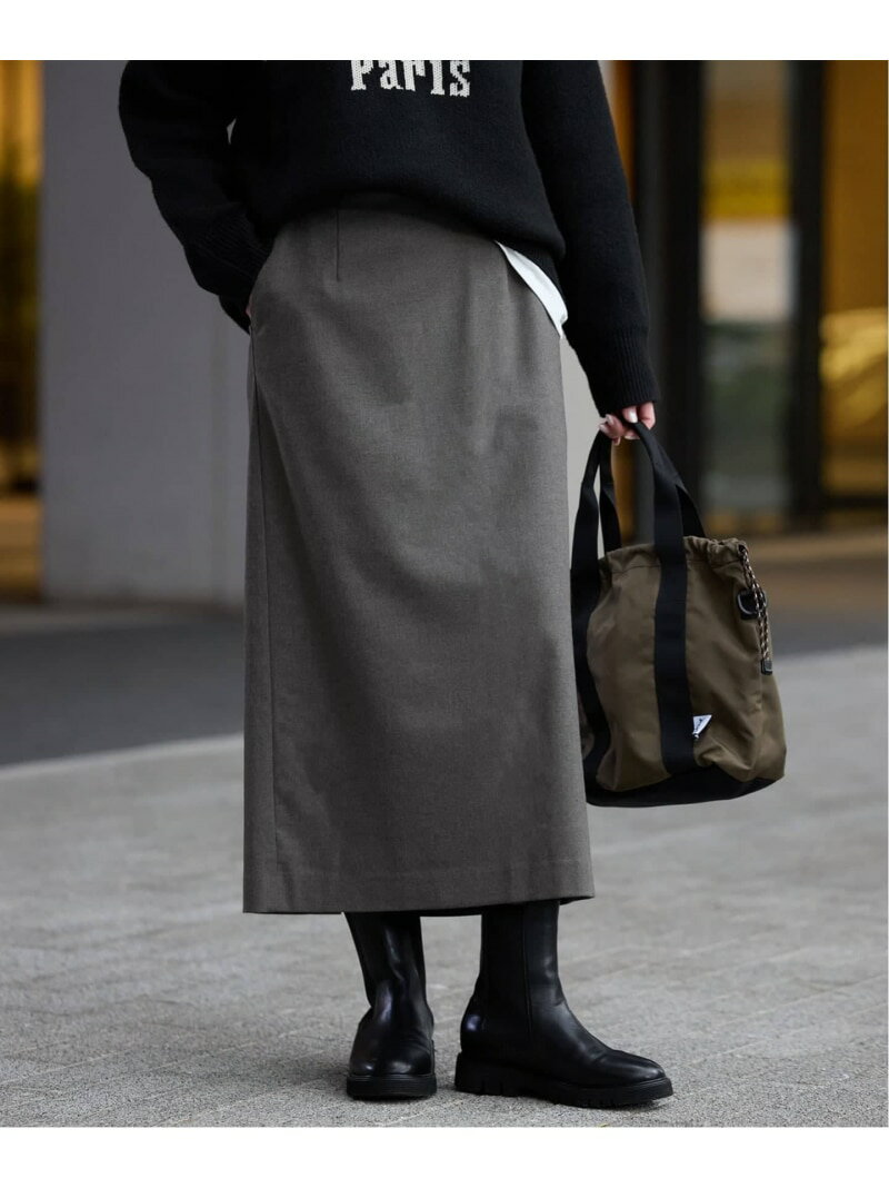 《吸湿発熱/3サイズ展開》ウールミックスイージースカート SLOBE IENA スローブ イエナ スカート その他のスカート ブラック グレー ベージュ【送料無料】[Rakuten Fashion]