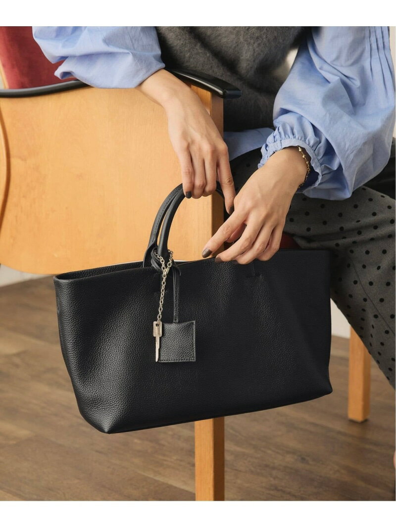 《WEB限定/追加予約》SLOBE レザートートバッグ SLOBE IENA スローブ イエナ バッグ トートバッグ ブラック【先行予約】*【送料無料】[Rakuten Fashion]のサムネイル