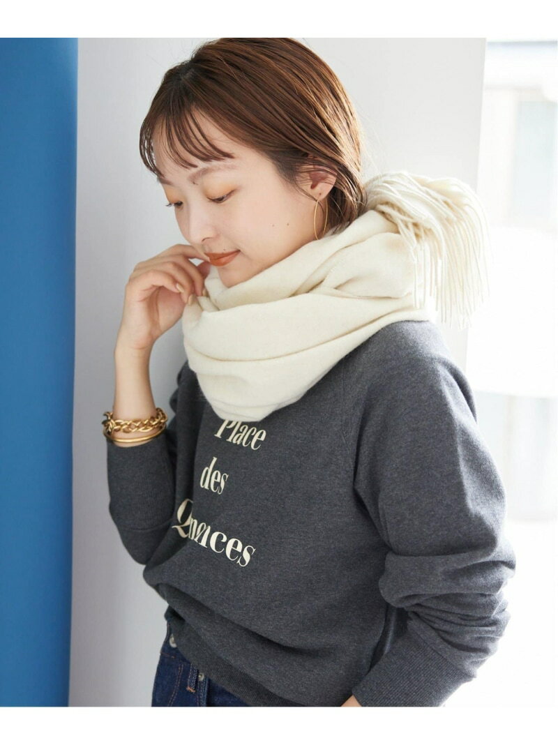 【SALE／30%OFF】【TWEEDMILL/ツイードミル】ストール SLOBE IENA スローブ イエナ ファッション雑貨 マフラー・ストール・ネックウォーマー グレー ベージュ ホワイト ブラック ブルー【RBA_E】【送料無料】[Rakuten Fashion]のサムネイル