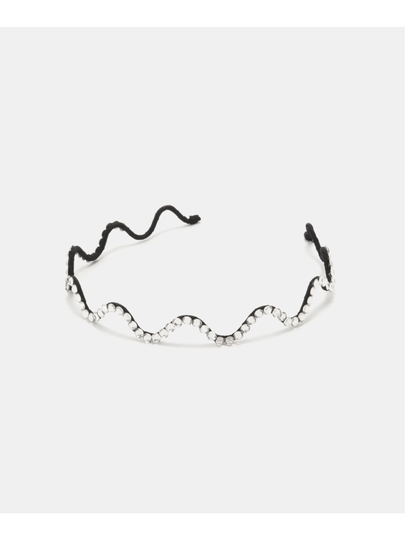 SCHO/ショー CRYSTAL WAVE HAIRBAND ヘアバンド FW23-HB-ARIEL-CRST-T IENA イエナ ヘアアクセサリー その他のヘアアクセサリー ブラック【送料無料】[Rakuten Fashion]