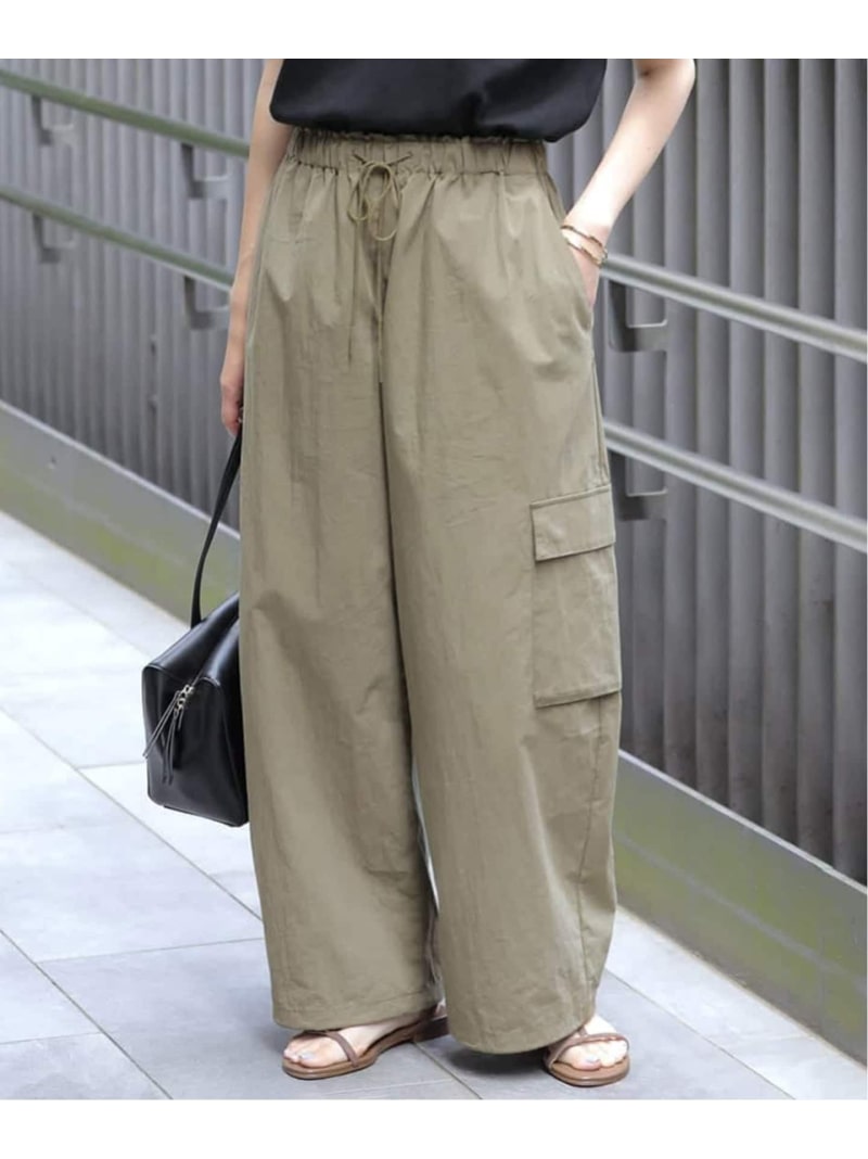 Rakuten - 《予約》CNドレープポプリンカーゴパンツ SLOBE IENA スローブ イエナ パンツ カーゴパンツ カーキグリーン ブラウン【先行予約】*【送料無料】[Rakuten Fashion]