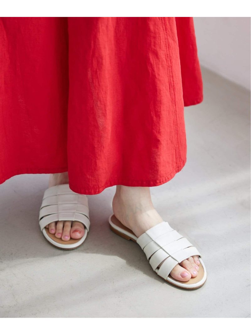 【PASCUCCI/パスクッチ】グルカサンダル フラット IENA イエナ シューズ・靴 サンダル ホワイト グリーン【送料無料】[Rakuten Fashion]のサムネイル