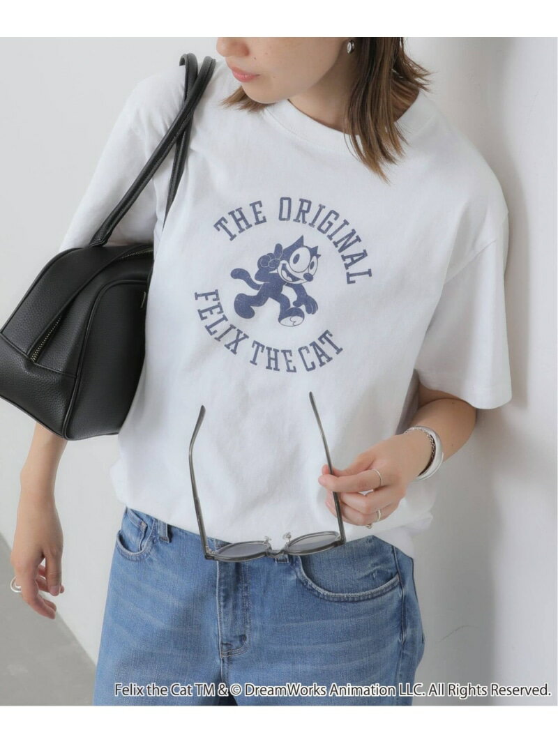 Rakuten - BALMYDAYS / バルミーデイズ SLOBE別注 FELIX Tシャツ1 SLOBE IENA スローブ イエナ トップス カットソー・Tシャツ ブルー ホワイト ネイビー【送料無料】[Rakuten Fashion]