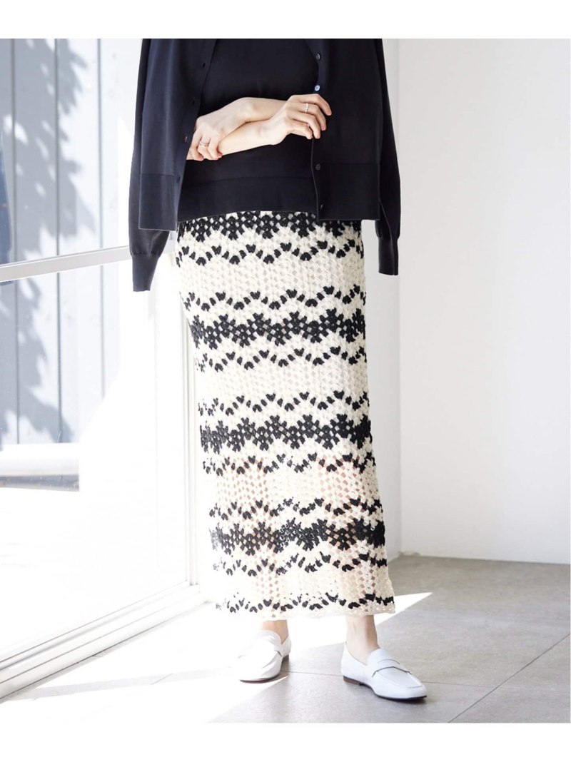 【CASA FLINE/カーサフライン】ハンドニットボーダースカート IENA イエナ スカート その他のスカート ブラウン【送料無料】[Rakuten Fashion]のサムネイル