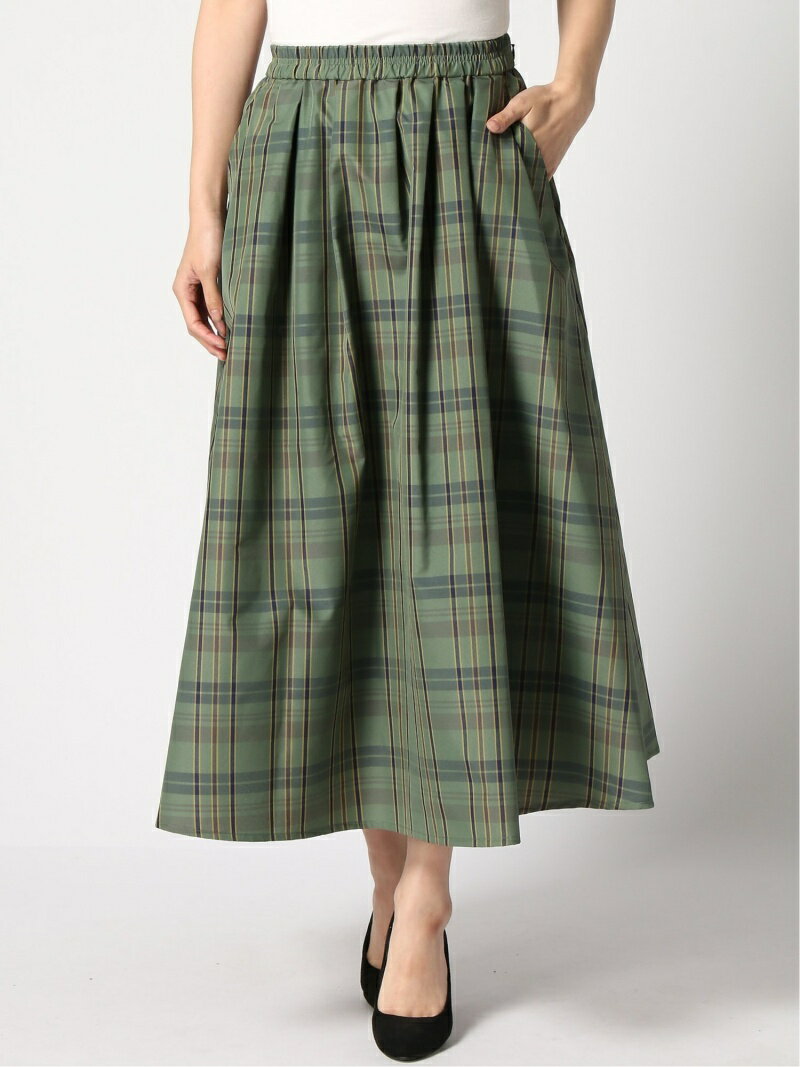 【SALE／30%OFF】タフタランダムタックSK SLOBE IENA スローブ イエナ スカート ロング・マキシスカート ブラック グレー グリーン【RBA_E】【送料無料】[Rakuten Fashion]