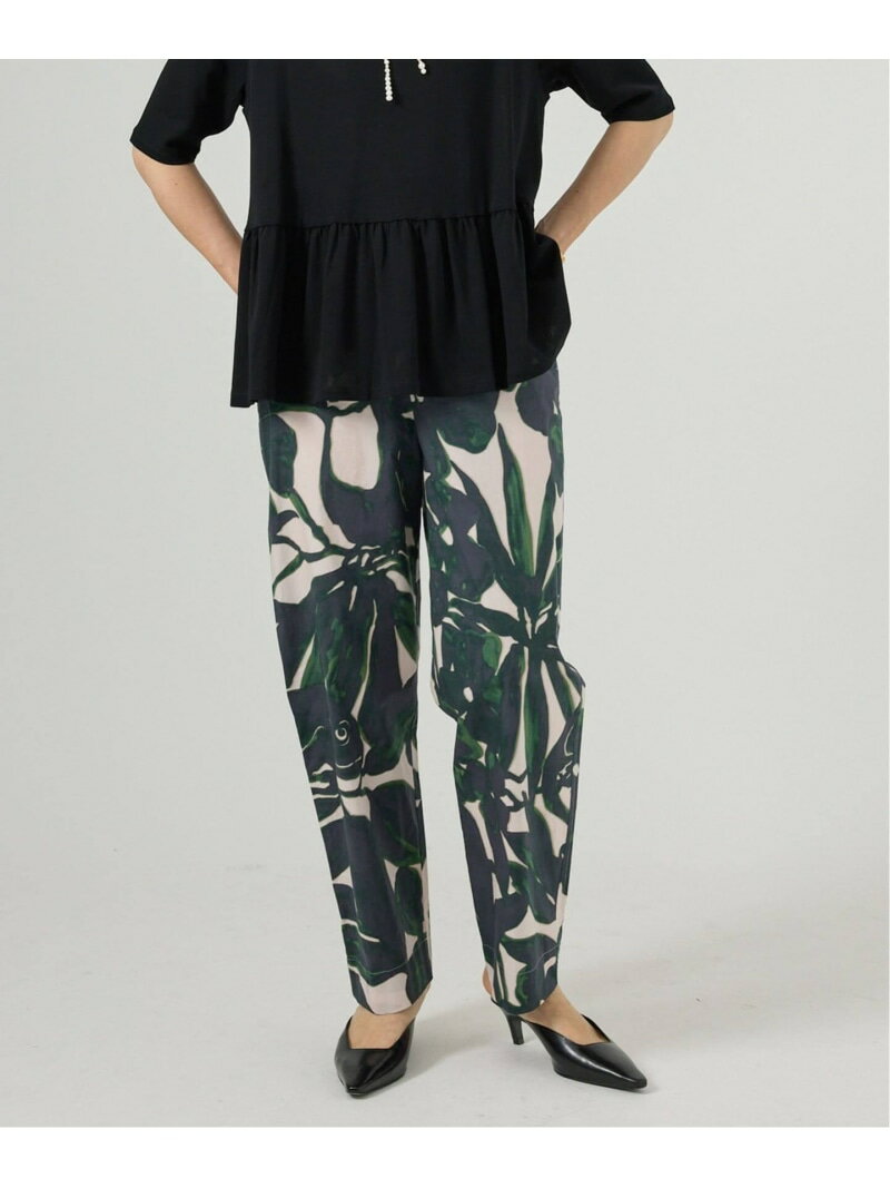 Rakuten - 《予約》Leaf print パンツ VERMEIL par iena ヴェルメイユ パー イエナ パンツ その他のパンツ ベージュ【先行予約】*【送料無料】[Rakuten Fashion]