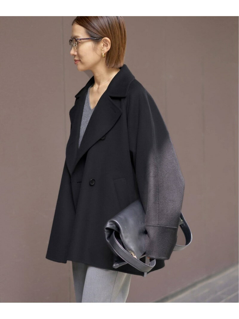 《WEB限定/追加2予約》スーパー160ダブルフェイスショートコート IENA イエナ ジャケット・アウター ブルゾン・ジャンパー ベージュ ネイビー グレー【先行予約】*【送料無料】[Rakuten Fashion]のサムネイル