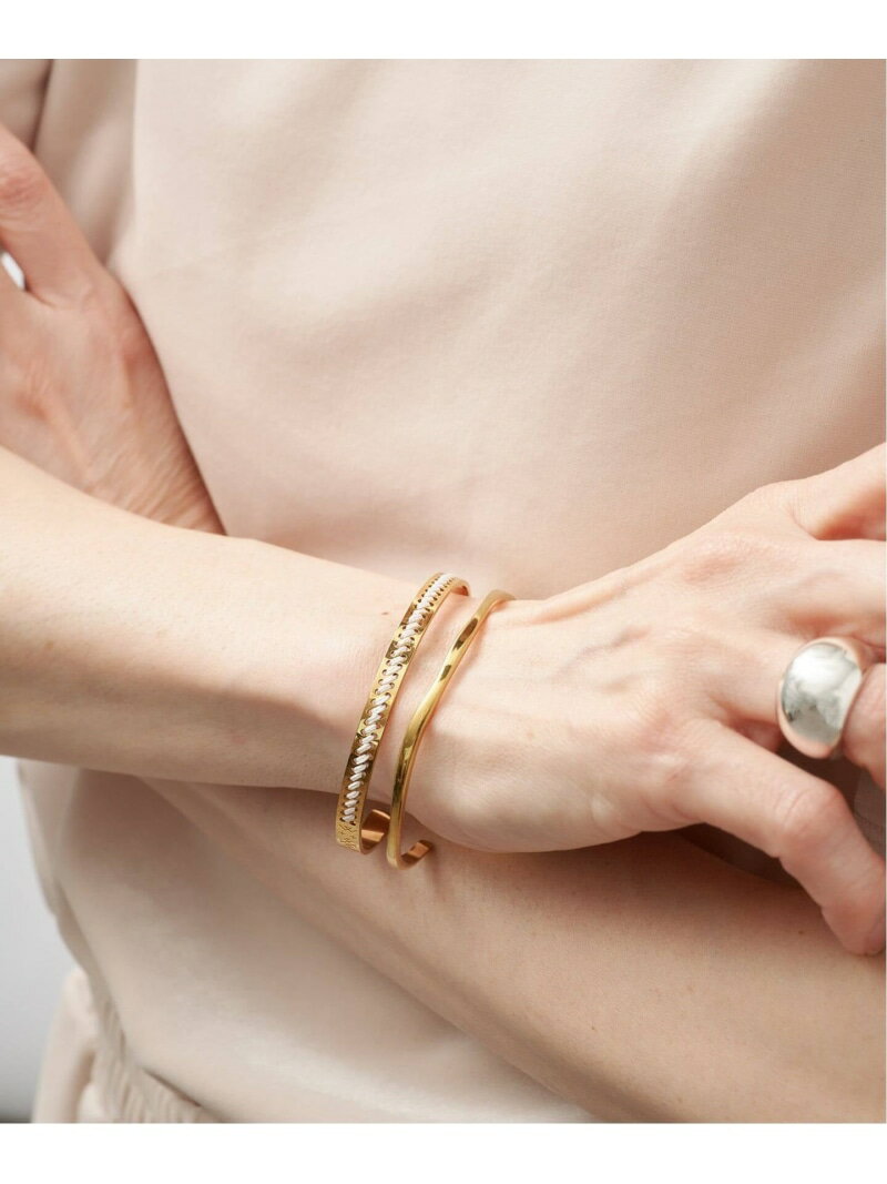 L'EIGHT STUDIO レイトスタジオ Mini Bracelet Continuous 3 VERMEIL par iena ヴェルメイユ パー イエナ アクセサリー・腕時計 ブレスレット・バングル ブラック ホワイト