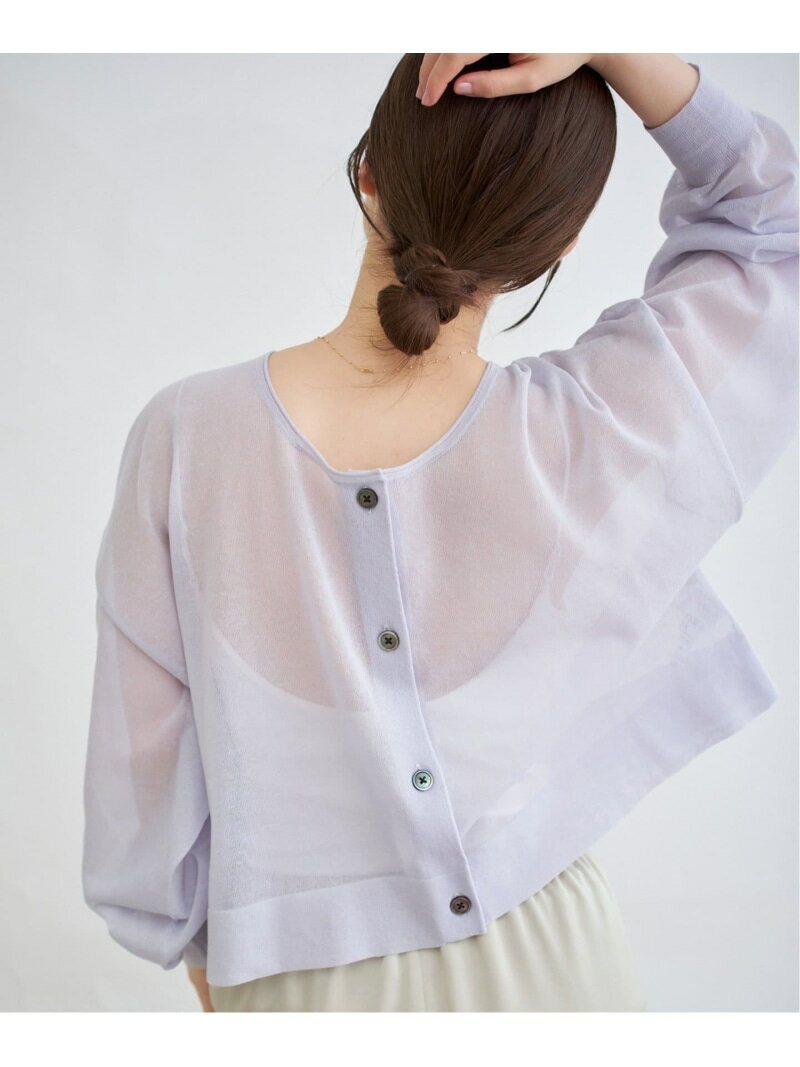 《追加2》FILMY COTTONカーディガン IENA イエナ トップス カーディガン グレー ブラック パープル【送料無料】[Rakuten Fashion]のサムネイル