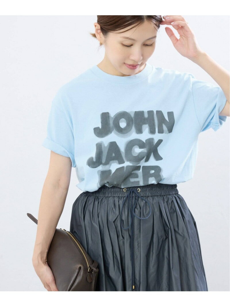 Rakuten - 《一部店舗・WEB限定/予約》J.J.Mercer/ジェイジェイマーサー ロゴTシャツ D IENA イエナ トップス カットソー・Tシャツ ブルー【先行予約】*【送料無料】[Rakuten Fashion]