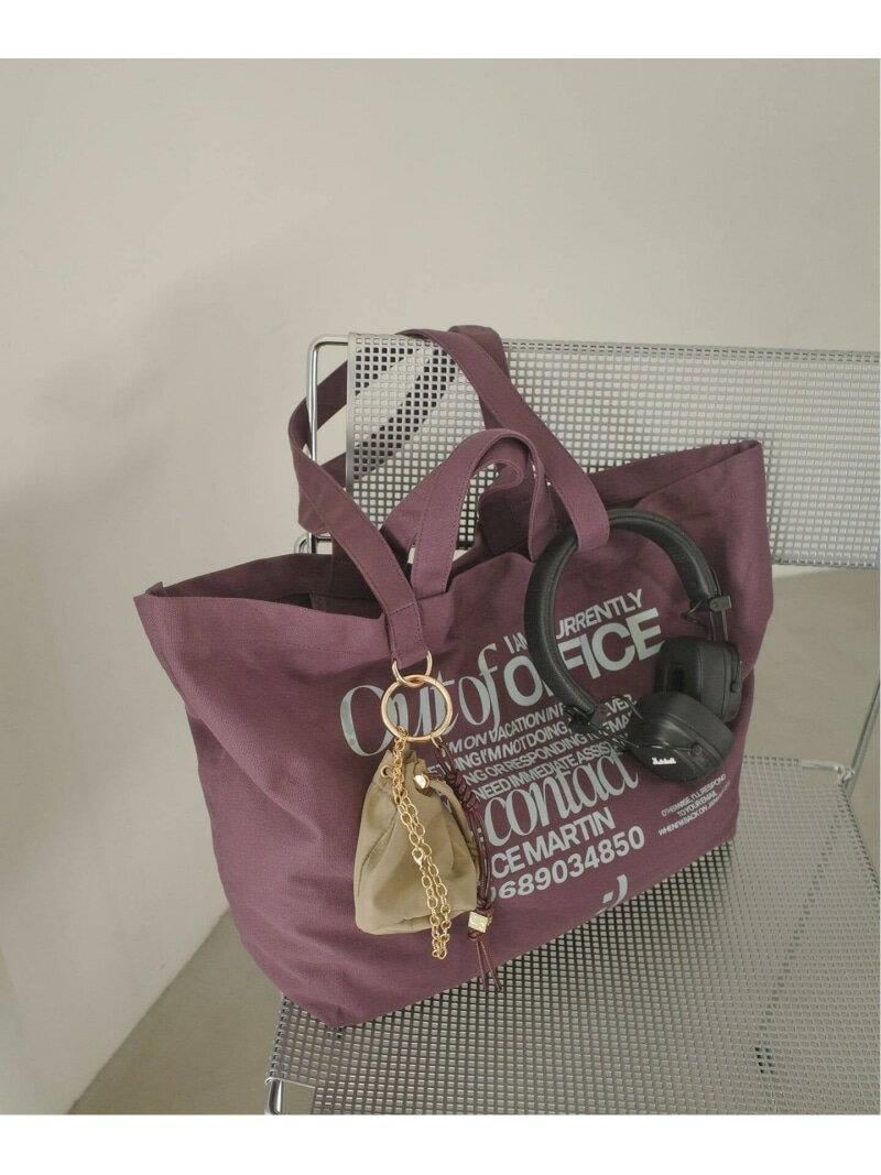 《追加予約》LOUNA SLOBE別注 BIGトートバッグ SLOBE IENA スローブ イエナ バッグ トートバッグ ベージュ パープル【先行予約】*【送料無料】[Rakuten Fashion]