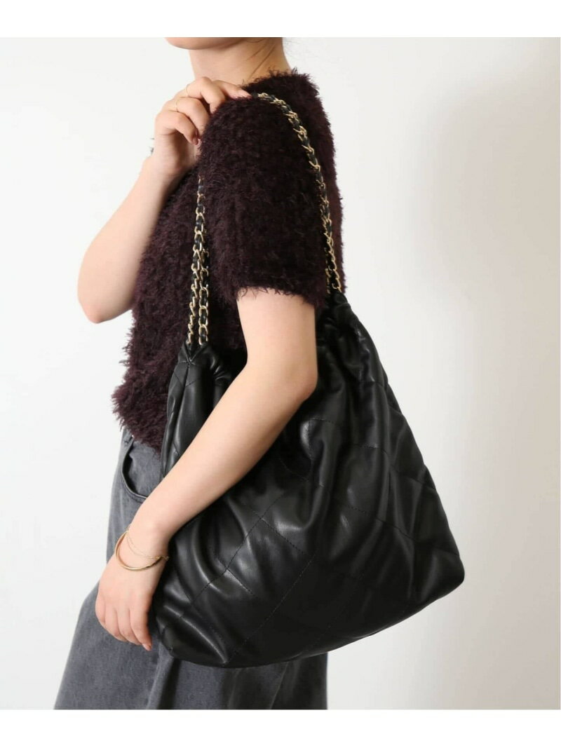 《WEB限定/追加5予約》SLOBE キルティングバッグ SLOBE IENA スローブ イエナ バッグ トートバッグ ブラック【先行予約】*【送料無料】[Rakuten Fashion]のサムネイル