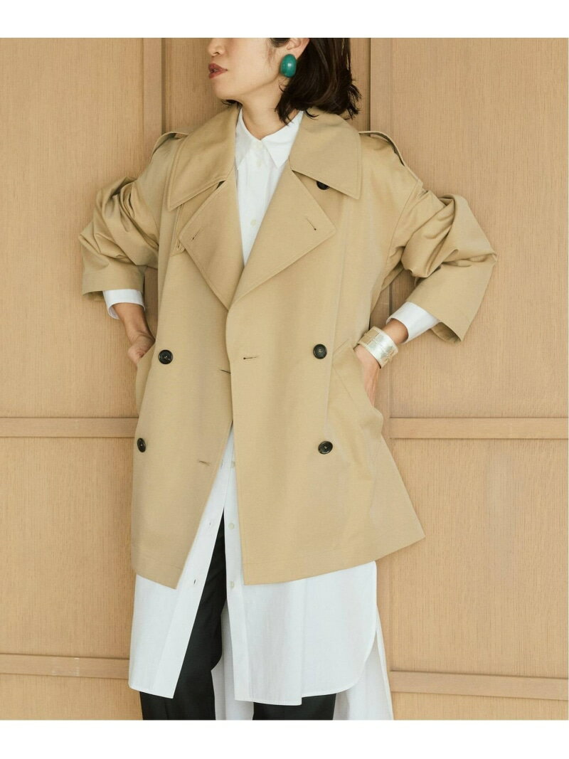 《予約》Short Trench VERMEIL par iena ヴェルメイユ パー イエナ ジャケット・アウター トレンチコート ベージュ【先行予約】*【送料無料】[Rakuten Fashion]