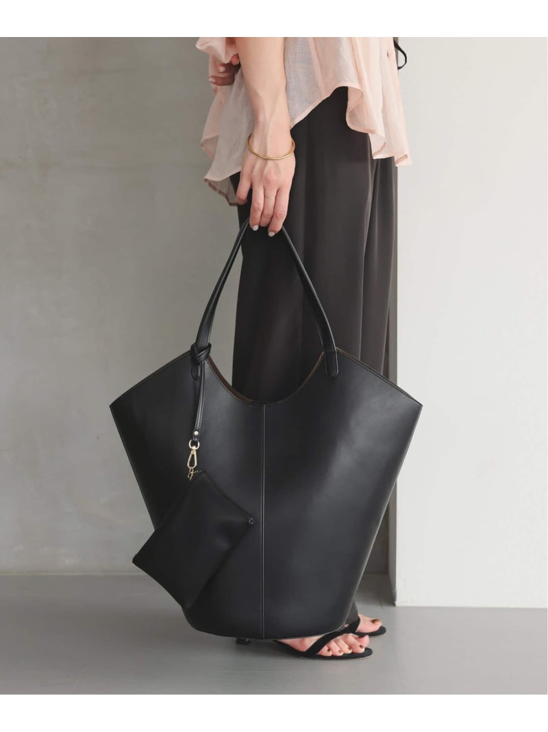 《一部WEB限定/追加予約》SLOBE ラウンドビッグトート SLOBE IENA スローブ イエナ バッグ トートバッグ ブラック【先行予約】*【送料無料】[Rakuten Fashion]のサムネイル