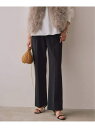 《追加予約》ダブルクロス ストレッチパンツ VERMEIL par iena ヴェルメイユ パー イエナ パンツ スラックス・ドレスパンツ ベージュ ホワイト ...