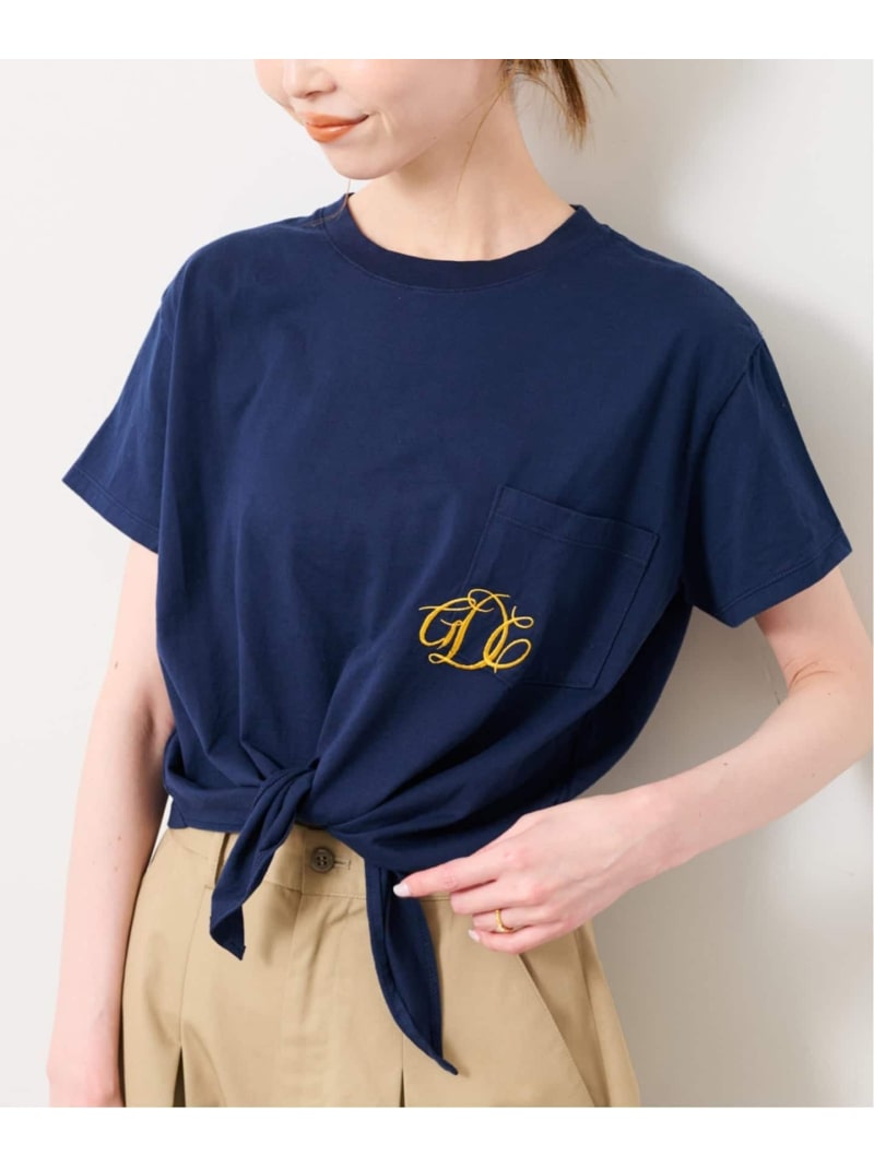 Rakuten - GDC/ガールズデパートメントクラブ KNOT TEE GDC26A005 SLOBE IENA スローブ イエナ トップス カットソー・Tシャツ ネイビー【送料無料】[Rakuten Fashion]