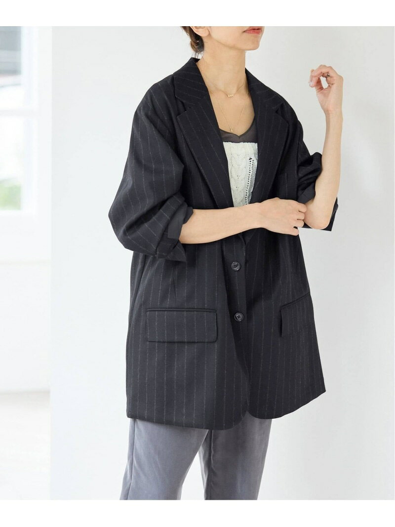 COUTURE D'ADAM/クチュールドアダム 別注 CashmereBlendStripe JK 26AW-013 IENA イエナ ジャケット・アウター その他のジャケット・アウター ブラック【送料無料】[Rakuten Fashion] iena-10025956 IENA パッケージ画像