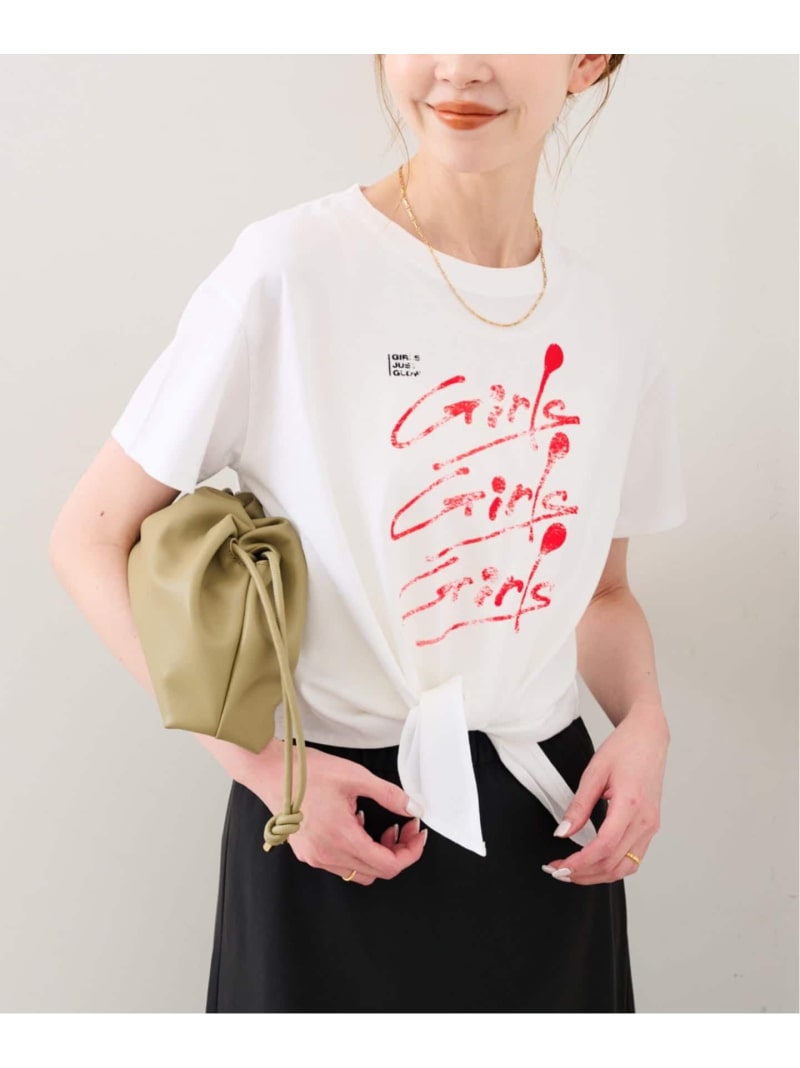 Rakuten - GDC/ガールズデパートメントクラブ プリントKNOT TEE GDC26A009 SLOBE IENA スローブ イエナ トップス カットソー・Tシャツ ホワイト【送料無料】[Rakuten Fashion]