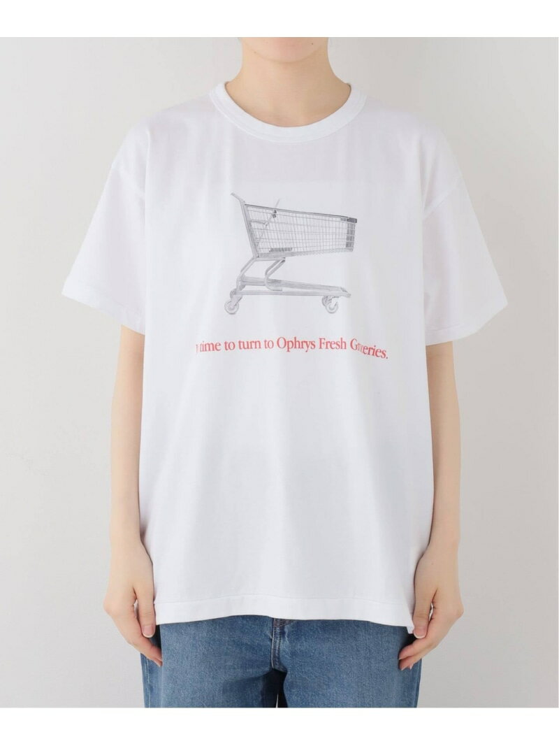 Rakuten - Ophrys/オフリス Time to turn Tee OP26SS01 SLOBE IENA スローブ イエナ トップス カットソー・Tシャツ ホワイト ネイビー【送料無料】[Rakuten Fashion]
