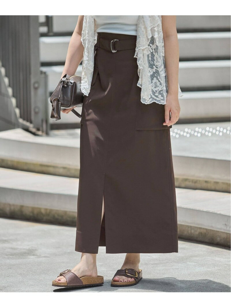 Rakuten - 《追加予約/新色あり》ハイツイストペンシルロングスカート IENA イエナ スカート ロング・マキシスカート ブラック ブラウン【先行予約】*【送料無料】[Rakuten Fashion]
