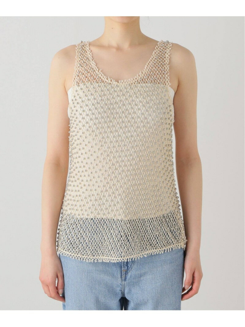 TELA/e BEADED NET TOP jbg IENA CGi gbvX jbg uEyz[Rakuten Fashion]