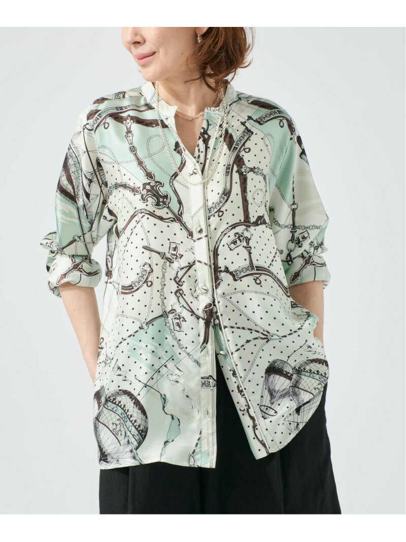 樂天商城 - 《予約》manipuri マニプリ ロングシャツ 別注 ビットバルーン VERMEIL par iena ヴェルメイユ パー イエナ トップス シャツ・ブラウス グレー【先行予約】*【送料無料】[Rakuten Fashion]