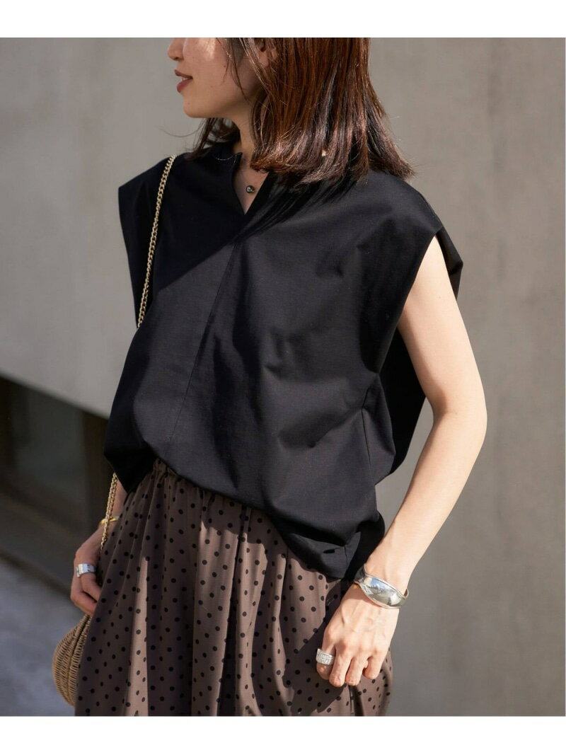Rakuten - ヘンリーノースリーブ プルオーバー VERMEIL par iena ヴェルメイユ パー イエナ トップス カットソー・Tシャツ ブラック グレー カーキグリーン【送料無料】[Rakuten Fashion]