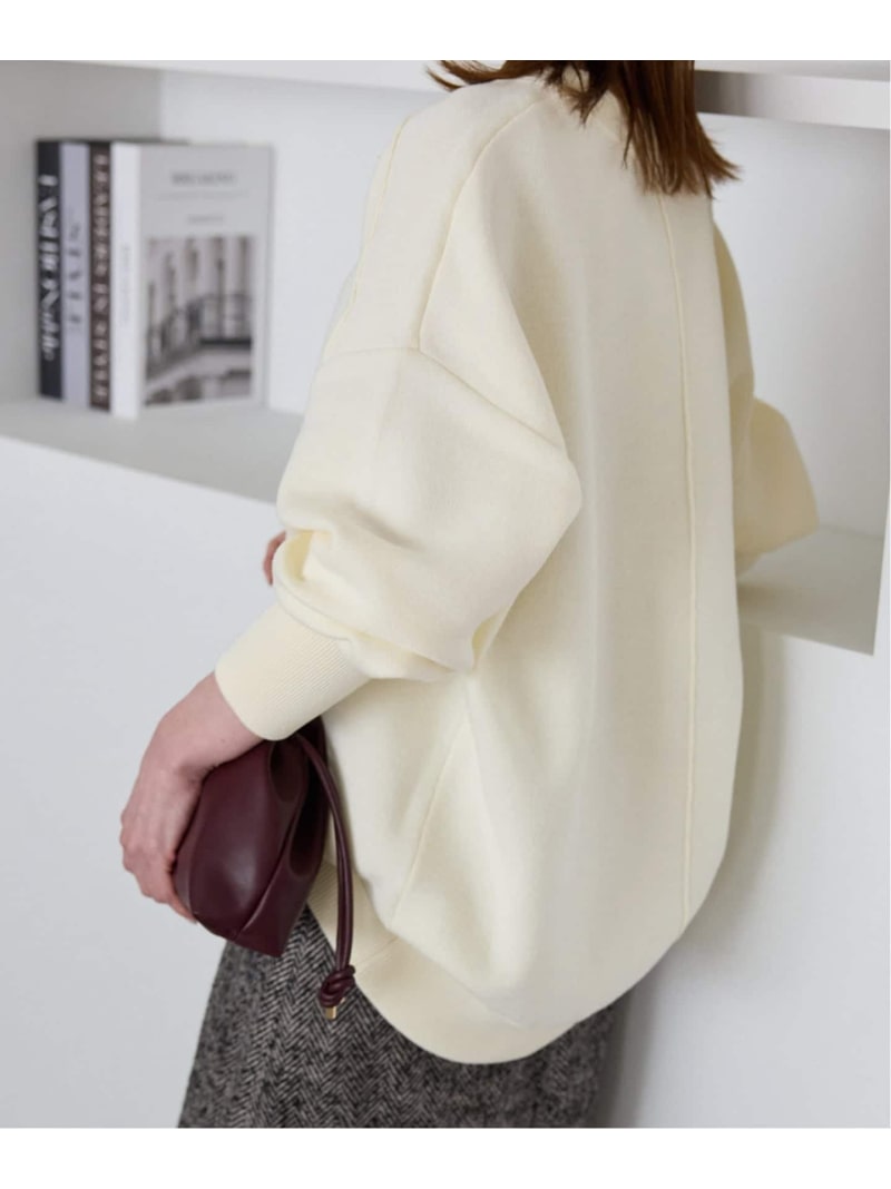 《WEB限定/追加》オーバーサイズ スウェットライクニット SLOBE IENA スローブ イエナ トップス ニット ベージュ【送料無料】[Rakuten Fashion]のサムネイル