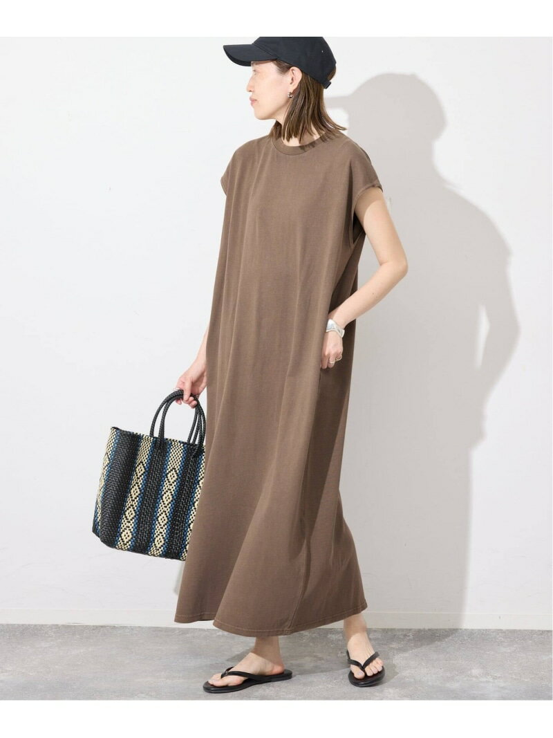 《予約》STAR&STRIPE/スターアンドストライプ SLOBE別注 カットソーワンピース SLOBE IENA スローブ イエナ ワンピース・ドレス ワンピース ブラウン ブルー【先行予約】*【送料無料】[Rakuten Fashion]