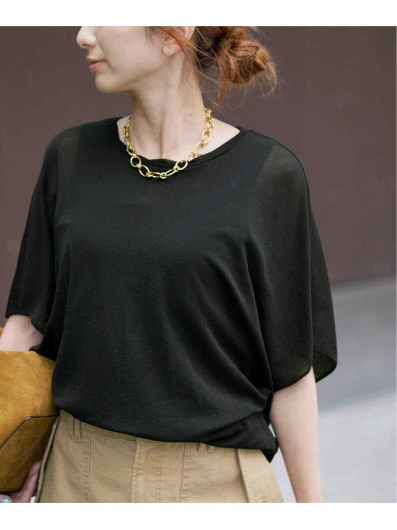 Rakuten - シアーフライスレーヤードトップス VERMEIL par iena ヴェルメイユ パー イエナ トップス カットソー・Tシャツ ピンク ホワイト ブラック【送料無料】[Rakuten Fashion]