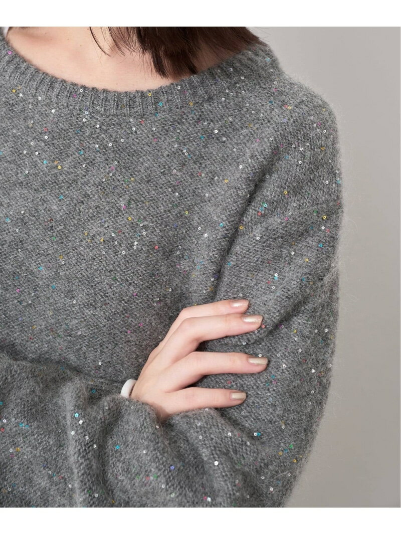 《予約》スパンコールニット SLOBE IENA スローブ イエナ トップス ニット ホワイト ブラック グレー【先行予約】*【送料無料】[Rakuten Fashion]のサムネイル