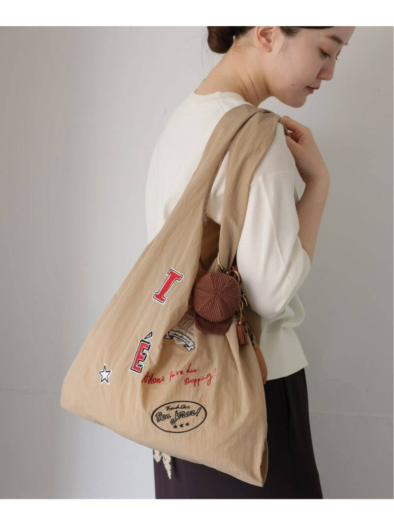 Rakuten - 【LA HUTTE/ラユット】別注 reusable bag IENA ENFANT イエナ　アンファン バッグ トートバッグ ベージュ ネイビー【送料無料】[Rakuten Fashion]