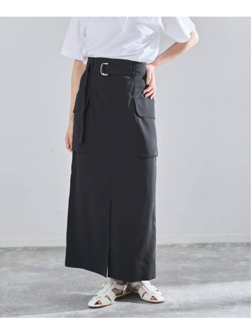 Rakuten - ハイツイストペンシルロングスカート IENA イエナ スカート ロング・マキシスカート ネイビー【送料無料】[Rakuten Fashion]