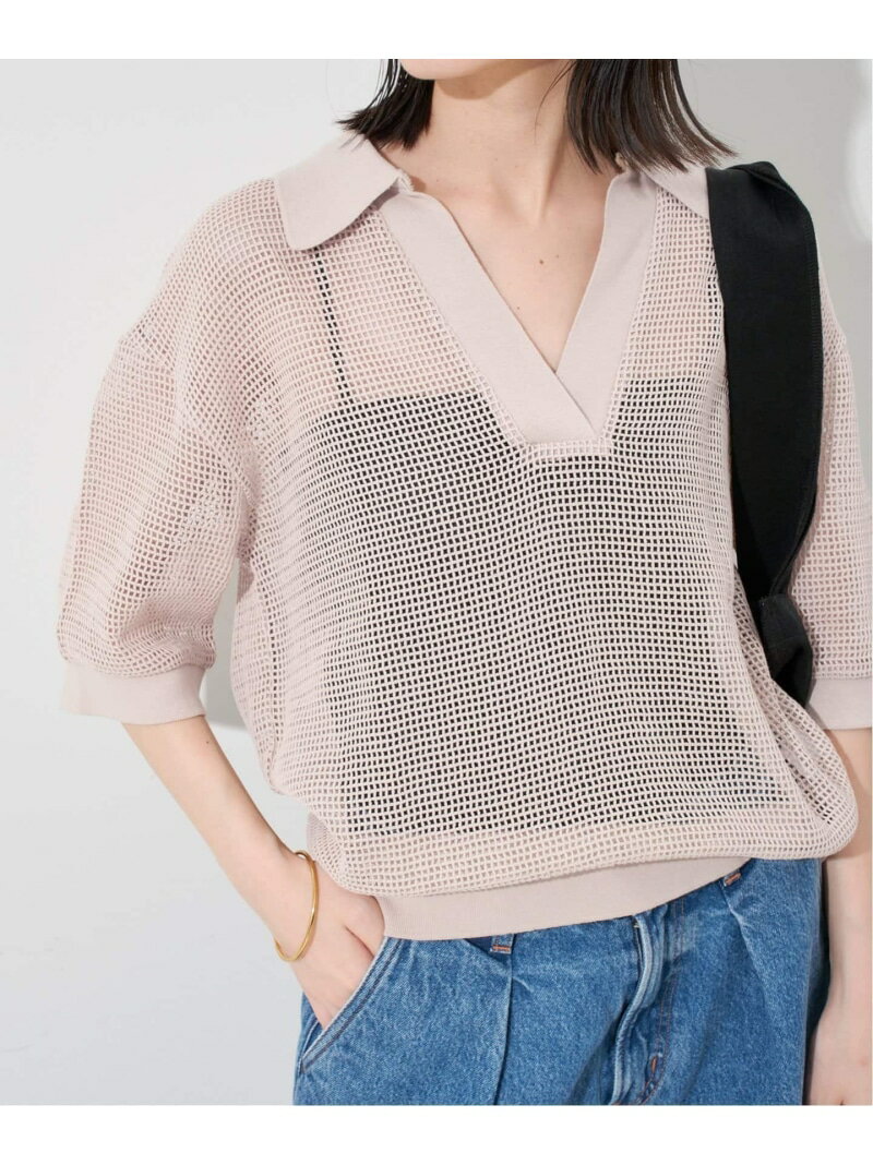 【SALE／30%OFF】メッシュスキッパープルオーバー SLOBE IENA スローブ イエナ トップス カットソー・Tシャツ ベージュ ブラック カーキグリーン【RBA_E】【送料無料】[Rakuten Fashion]のサムネイル