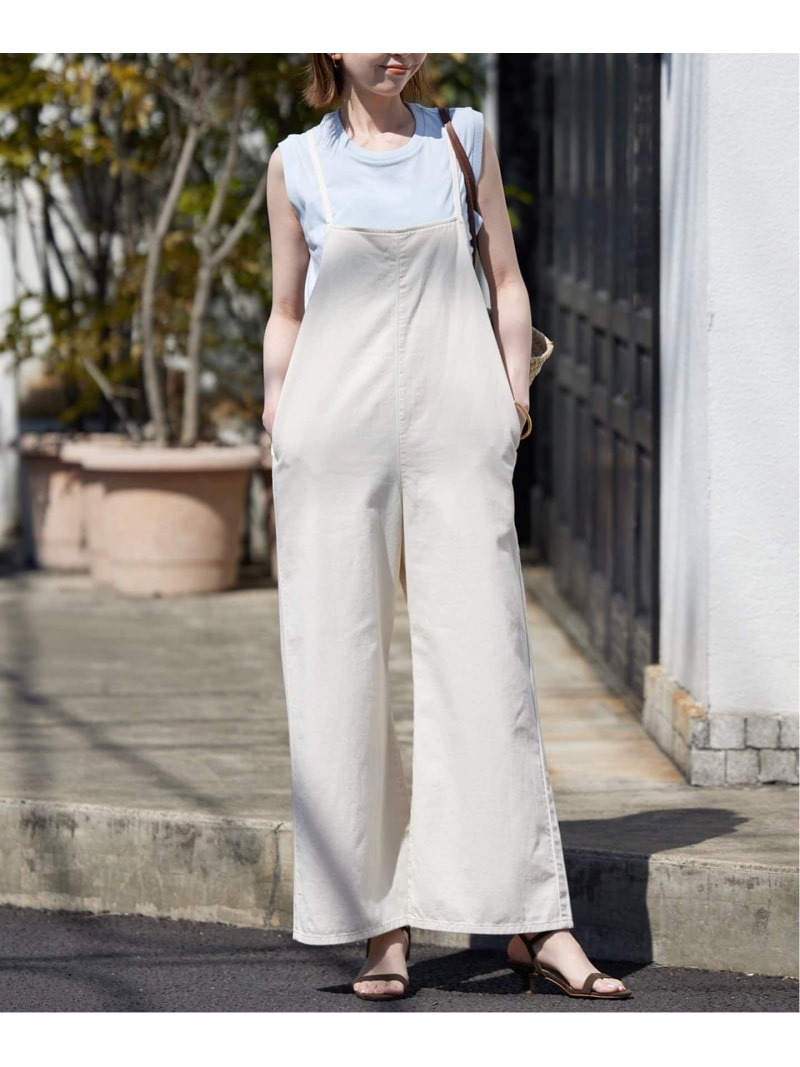 《WEB限定》【LEE /リー】SLOBE別注 キャミソールサロペット SLOBE IENA スローブ イエナ オールインワン・オーバーオール オーバーオール・サロペット ホワイト【送料無料】[Rakuten Fashion]のサムネイル