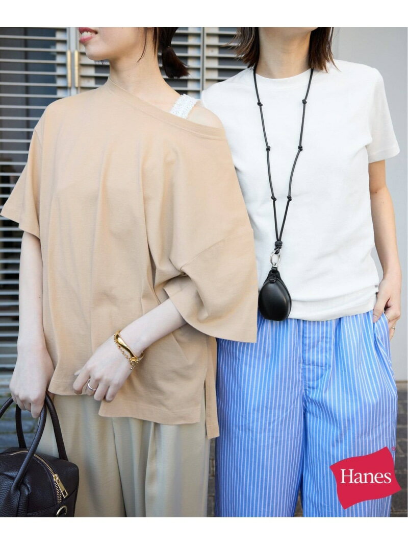 《2枚セット/予約》HANES/ヘインズ SLOBE別注 2STYLES PACK TEE SLOBE IENA スローブ イエナ トップス カットソー・Tシャツ ホワイト ネイビー【先行予約】*【送料無料】[Rakuten Fashion]