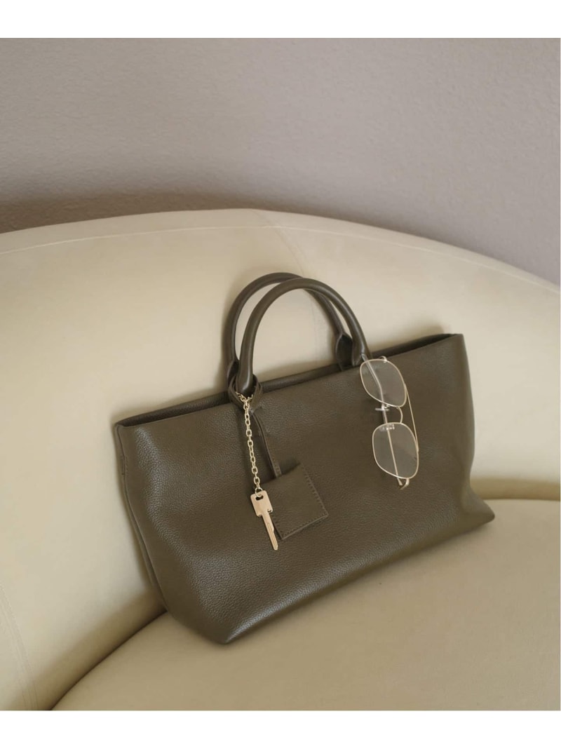 SLOBE レザートートバッグ SLOBE IENA スローブ イエナ バッグ トートバッグ カーキグリーン【送料無料】[Rakuten Fashion]のサムネイル