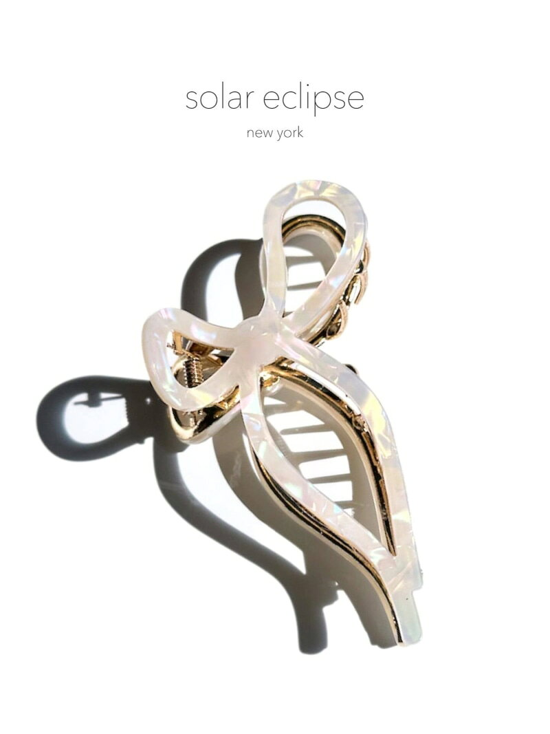 Rakuten - 【Solar Eclipse/ソーラーエクリプス】BOW ACETATE CLAW CLIP IENA ENFANT イエナ　アンファン ヘアアクセサリー その他のヘアアクセサリー ブラック【送料無料】[Rakuten Fashion]