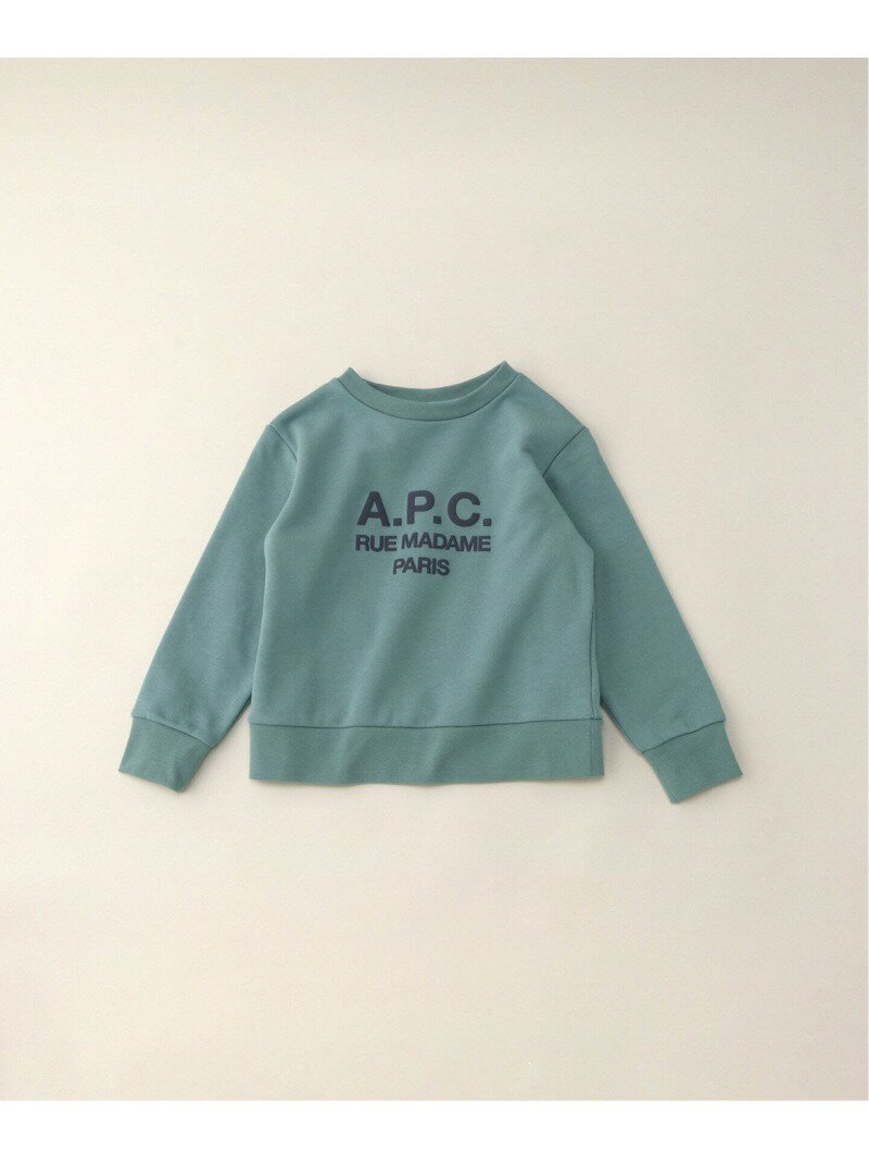 楽天IENA【SALE／30％OFF】【A.P.C./アー・ペー・セー】スウェットELIE baby-kids（110cm-140cm） IENA ENFANT イエナ　アンファン マタニティウェア・ベビー用品 その他のベビーグッズ グリーン ピンク【RBA_E】【送料無料】[Rakuten Fashion]