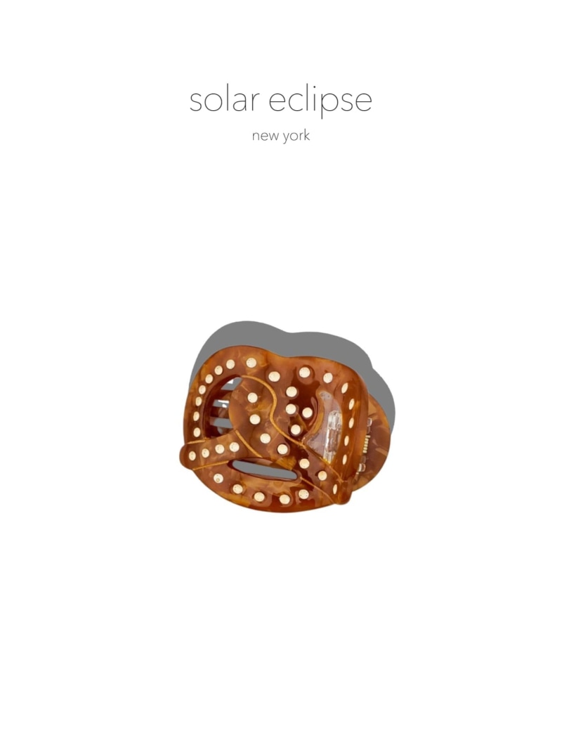 Rakuten - 【Solar Eclipse/ソーラーエクリプス】MINI PRETZEL LAY HAIR CLIP IENA ENFANT イエナ　アンファン ヘアアクセサリー その他のヘアアクセサリー ブラウン【送料無料】[Rakuten Fashion]