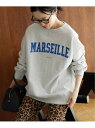 《WEB限定/追加予約》MARSEILLE ロゴスウェット SLOBE IENA スローブ イエナ トップス スウェット・トレーナー ネイビー グレー ベージュ...