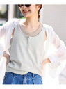 《WEB限定/追加》ヘンリーパックタンク SLOBE IENA スローブ イエナ トップス カットソー・Tシャツ ベージュ【送料無料】[Rakuten Fash...